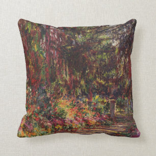 Almofada Claude Monet o trajeto do jardim em Giverny