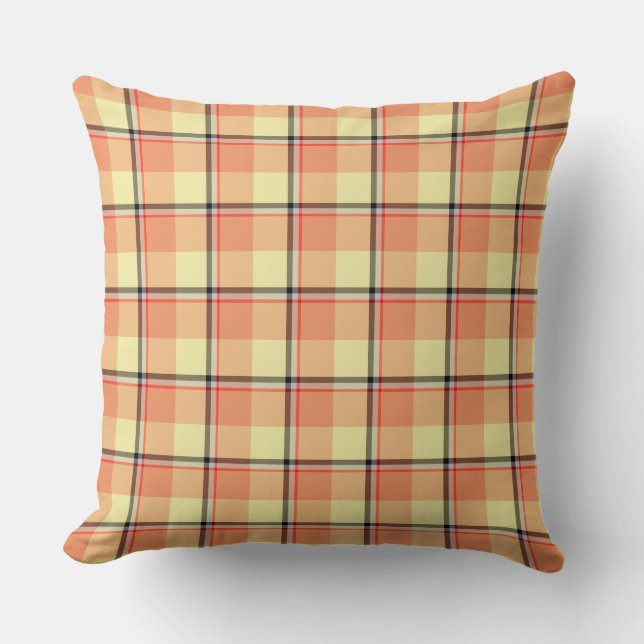 Almofada Claystone and Morning Mist Plaid (Frente)