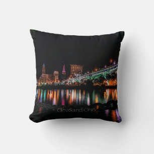 Almofada Cleveland Ohio Cityscape