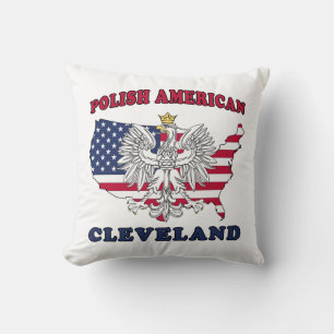Almofada Cleveland Ohio Polonês Eagle