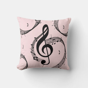Almofada Climactic G Clef Music Pink