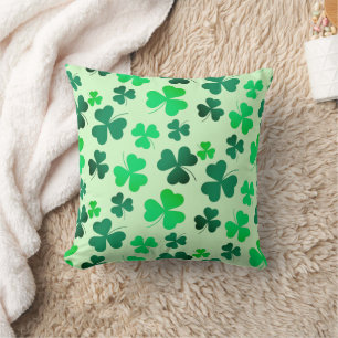 Almofada Clover Shamrock Dia de São Patrício verde irland