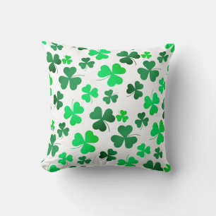Almofada Clover Shamrock Dia de São Patrício verde irland
