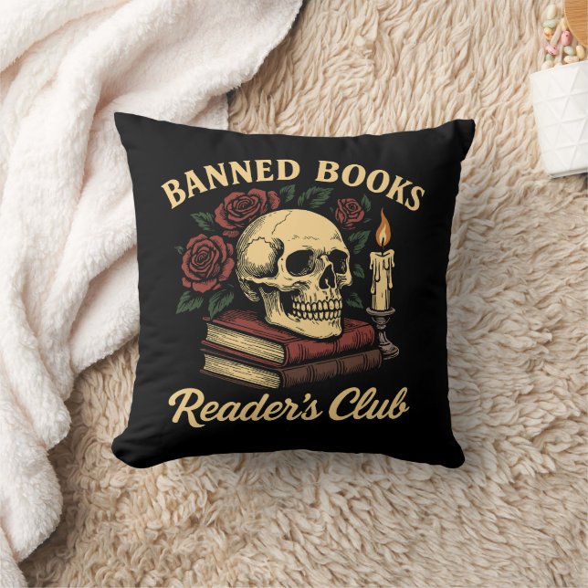 Almofada Clube de Leitores de Livros Banidos (Cobertor)