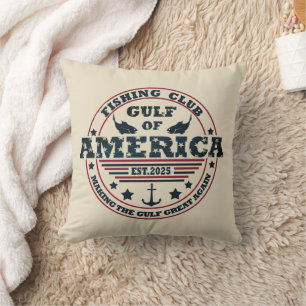 Almofada Clube de pesca patriótica norte-americano do Golfo