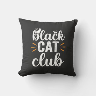 Almofada Clube do Gato Preto Design de Halloween