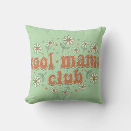 Almofada Clube Retro Cool Mama Aplicativo Groovy Daisy Dia