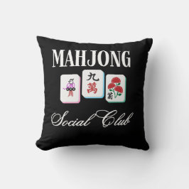 Almofada Clube Social de Mahjong 
