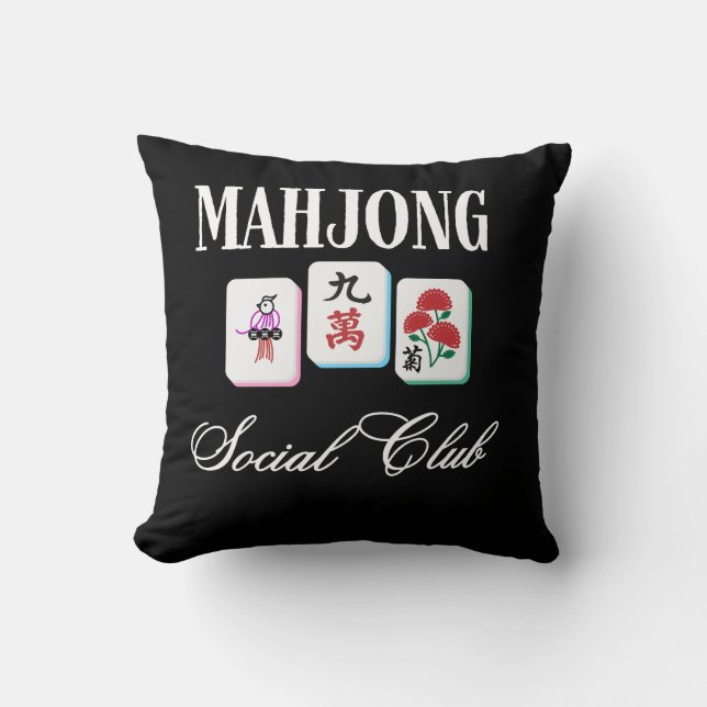 Almofada Clube Social de Mahjong  (Frente)