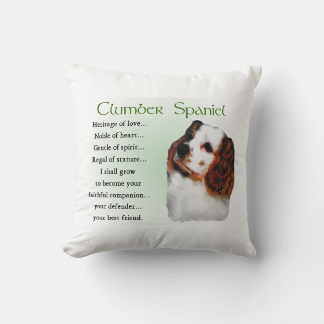 Almofada Clumber Spaniel Puppy (Frente)