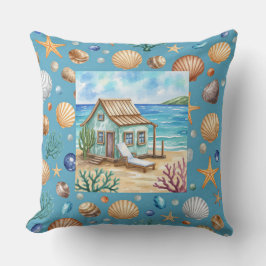 Almofada Coastal Beach Mug & Pillow - Seashells Starfish Co