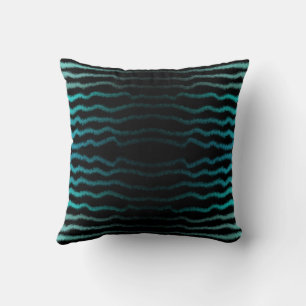 Almofada Coastal Beach Salty Turquoise Waves Abstrato Art