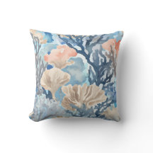 Coastel de Coral Laranja Azul Cor de Água