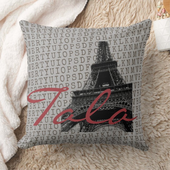 Almofada Cobertor Personalizado da Torre Eiffel de Paris (Cobertor)