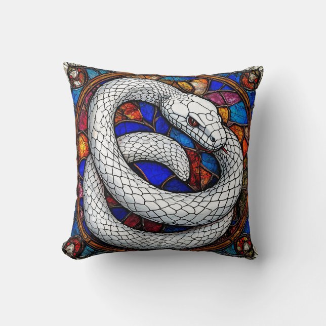 Almofada Cobra Branca (Frente)