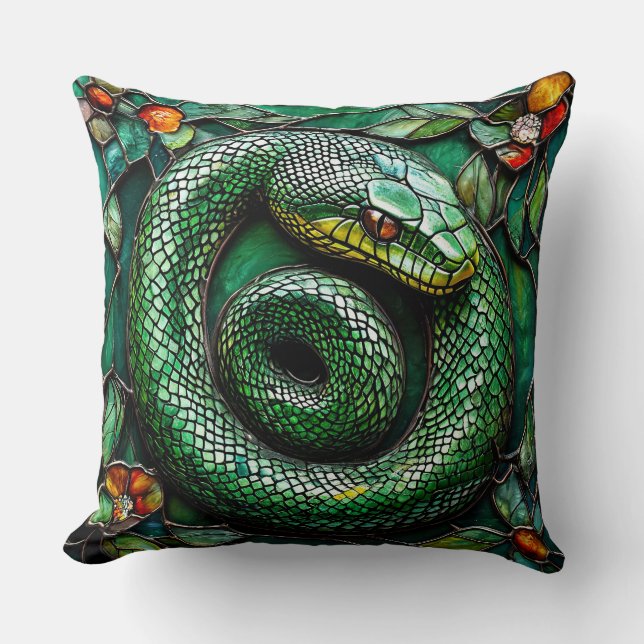 Almofada Cobra Verde (Frente)