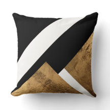 Cobre Dourado Geométrico Preto Branco