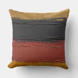 Almofada cobre mudo, ouro ocre, marsala e carvão