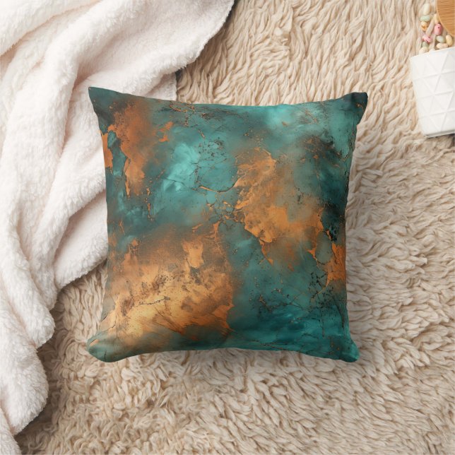 Almofada Cobre Patina - Metálico Russo (Cobertor)