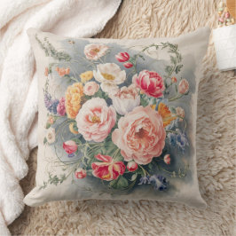 Almofada Cobrir de Elegância Floral Belga