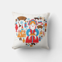 Cobrir russo Doll Matryoshka Cushion