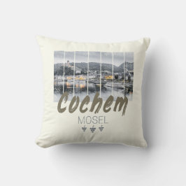Almofada Cochem no Moselle Germany Vintage Souvenir