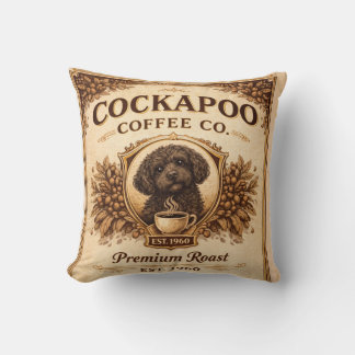 Almofada Cockapoo Coffee Co Pillow | Dog Lover Cushion Gift