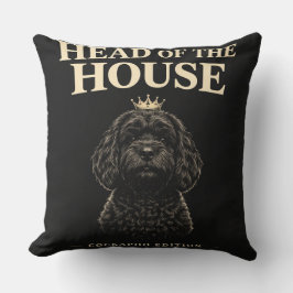 Almofada Cockapoo Head Of The House Gift | Funny Dog Owner 