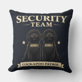 Almofada Cockapoo Security Team Gift cushion