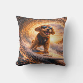 Almofada Cockapoo Surf Art | Cool Cockapoo Gift pillow