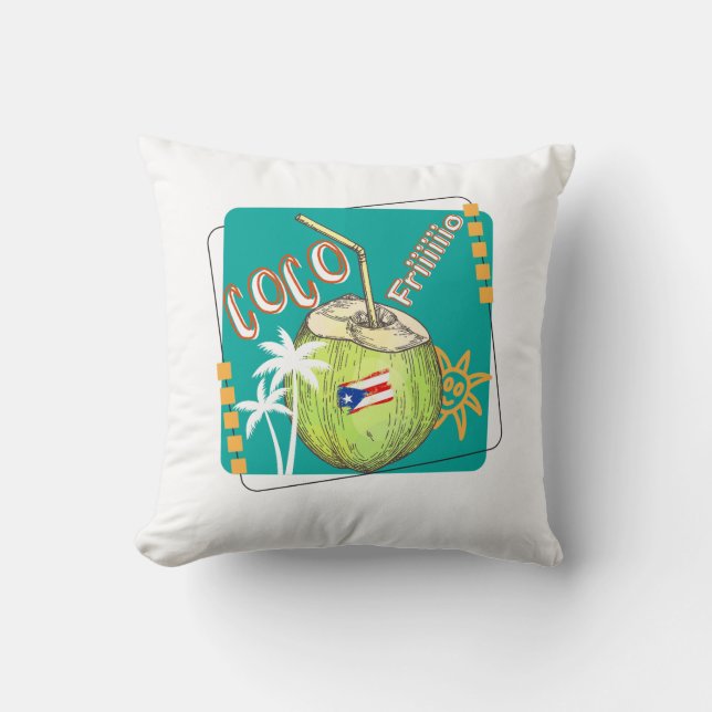 Almofada Coco frio Puerto Rico  (Frente)