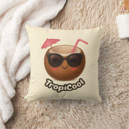 Almofada Coco TropiCool - Travesseiro decorativo de Verão b