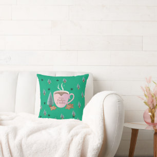 Almofada Cocoa, Cookies & Calm – Camiseta de Natal Pastel