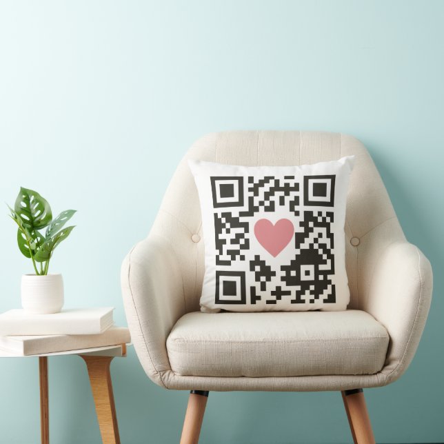 Almofada Código de Amor QR (Cadeira)