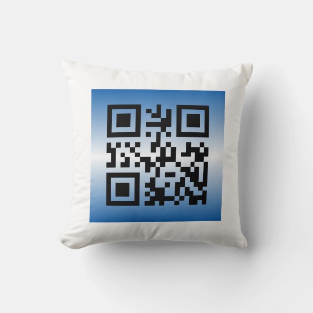 Almofada Código QR® dizendo: FELIZ HANUKKAH (Frente)