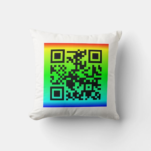 Almofada Código QR® dizendo: TUDO FICARÁ OK (Frente)