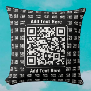 Almofada Código QR promocional (editável) mais padrão de lo