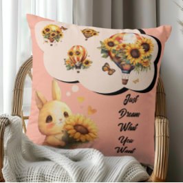 Almofada Coelhinho Bonito Com Travesseiro decorativo De Gir