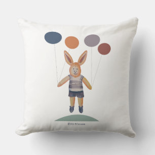 Almofada Coelhinho (brinquedo recheado) com balões
