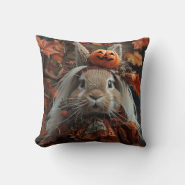 Almofada Coelhinho de abóbora único do Dia das Bruxas