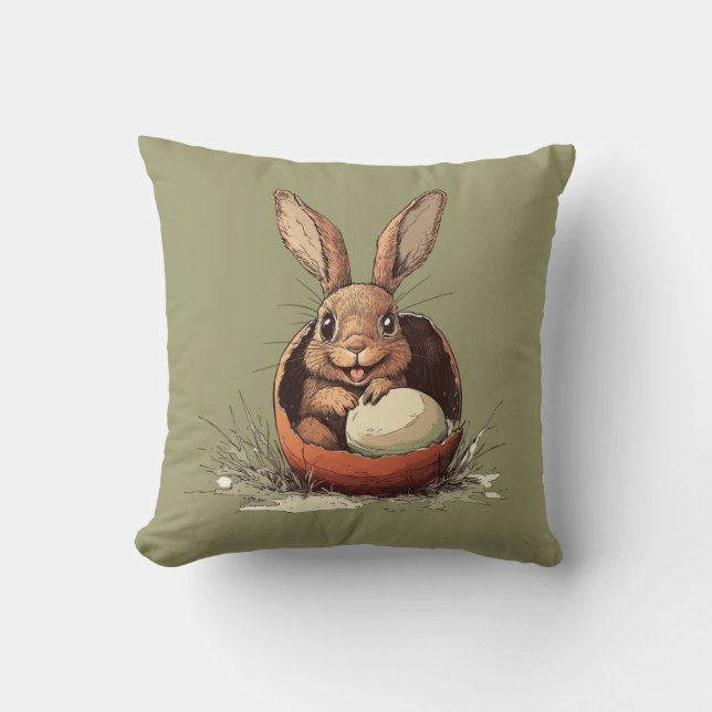 Almofada Coelhinho de Páscoa - Charme de Primavera ecológic (Frente)