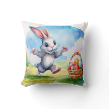 Coelhinho de Páscoa e Cesta de Ovos
