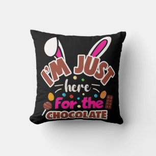 Almofada Coelhinho de Páscoa... Estou aqui para o Chocolate