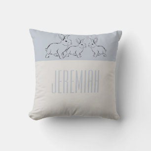 Almofada Coelhinhos Azuis Pessoais Simplesmente Doces para 