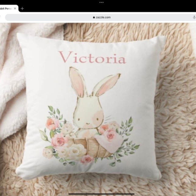 Almofada Coelho Bonito Coelho Personalizado Bebê Moderno (Criador carregado)