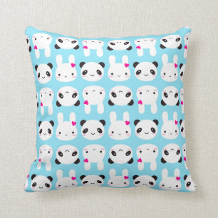 Almofada Coelho bonito super e panda de Kawaii