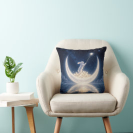 Almofada Coelho Branco Colecionando Estrelas