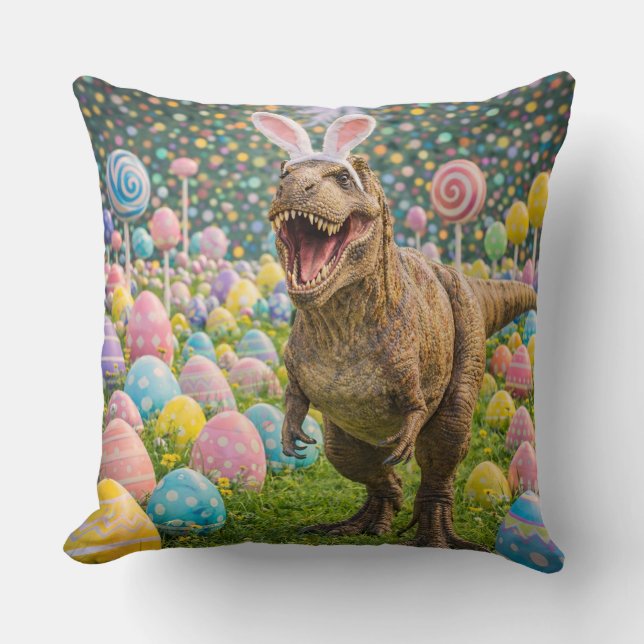 Almofada Coelho de Páscoa Dinossauro (Frente)