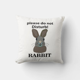 Almofada Coelho Por Favor Não Incomodar Coelho Engraçado