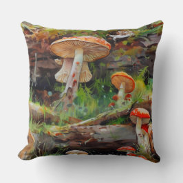 Almofada Cogumelos Cottagecore Travesseiro decorativo